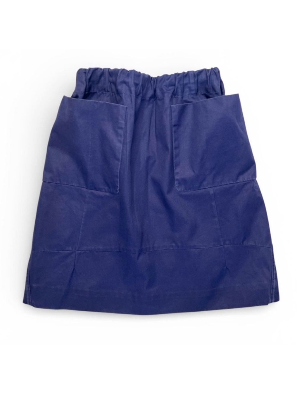 Vintage MARNI Y2K Blue Twill High Gathered Oversized Tulip Mini Skirt 4 6